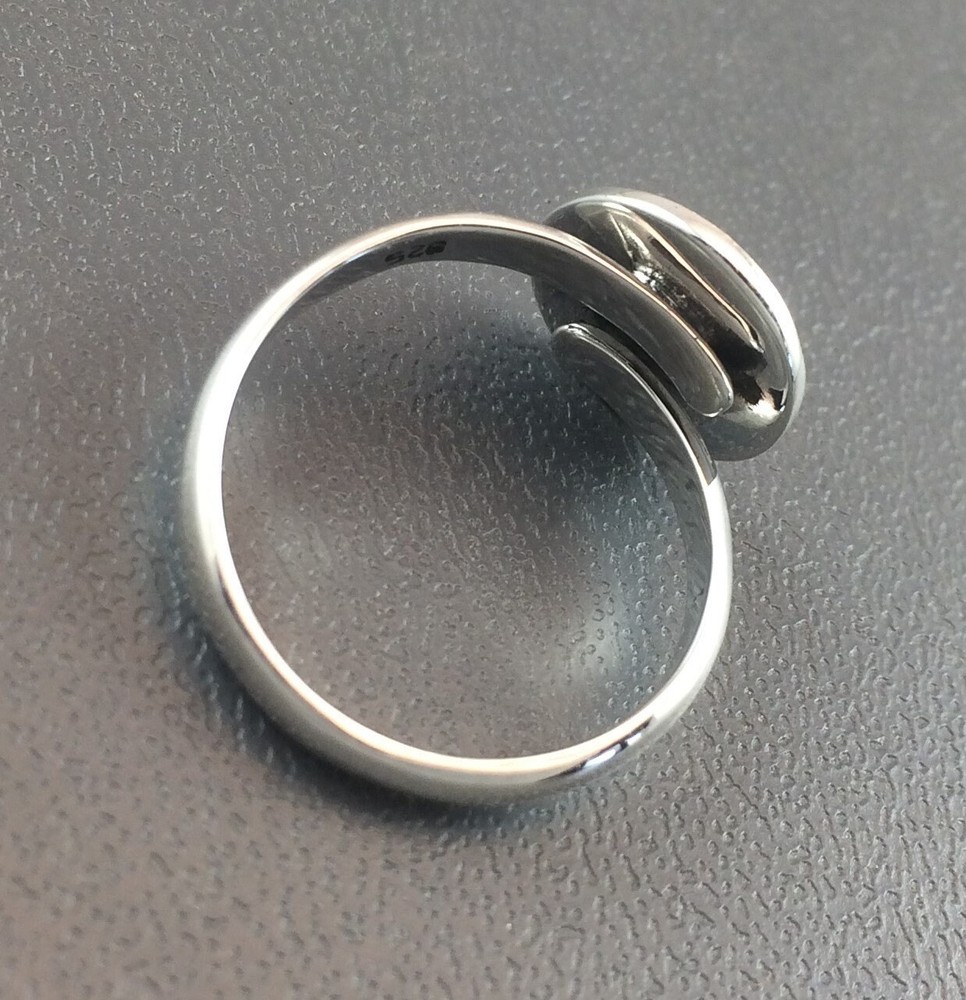 Sterling Silver Ring Blank with 12mm Pad Adjustable 925 Quality Finding HEA