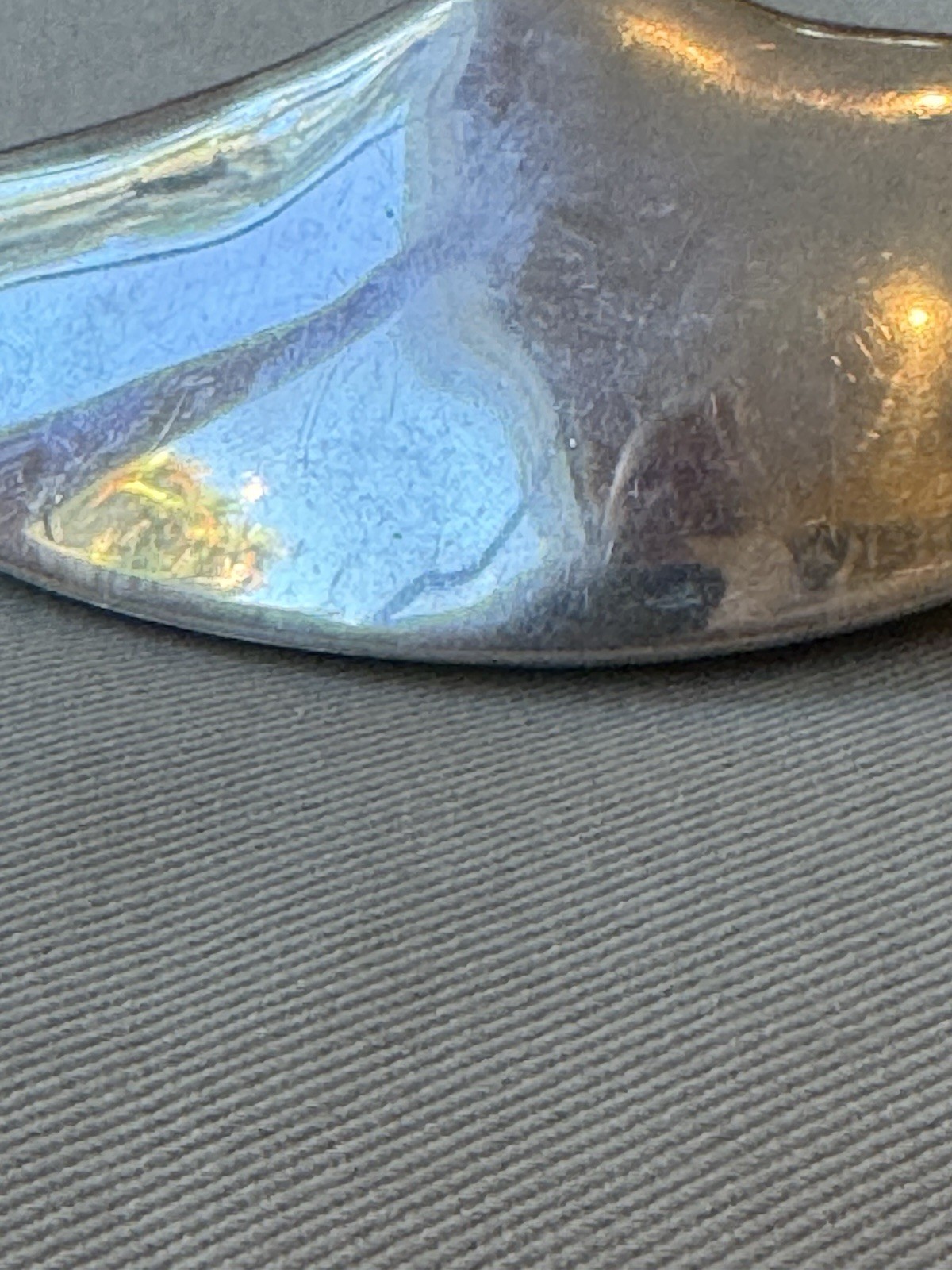 Antique Hallmarked Thailand? 90 Sterling Silver 4.25” Hinged Clam Shell Box