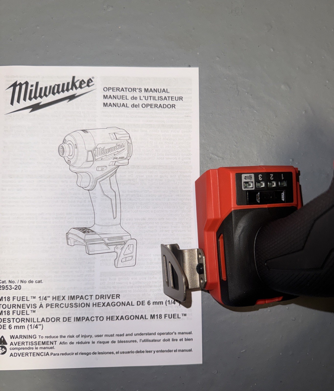 Milwaukee M18 Fuel 2953-20 Brushless Cordless 1/4" Hex Impact Driver Tool Only
