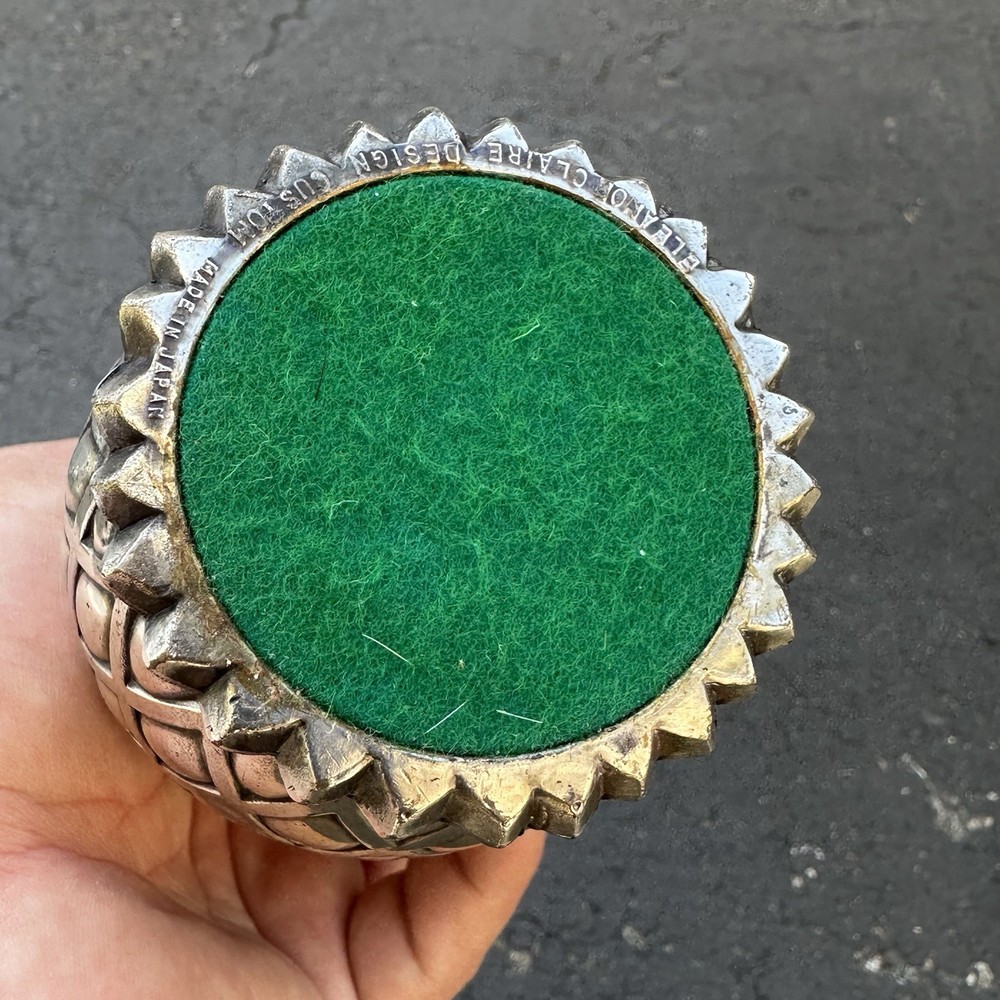 Eleanor Claire Design Pineapple Potpourri Statue - Silver Plate Vintage 5.75"