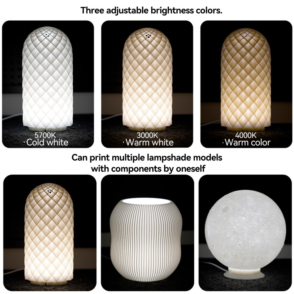 LED Lamp Kit 001 Three Colors for Bambu Lab Makerworld 3D Printed LED001-2PC
