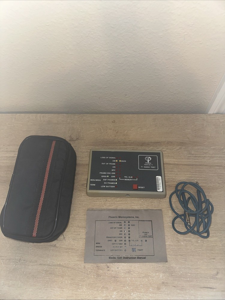 Telco Phoenix T1 Quick Test Model 1541A-1 frequency and manual