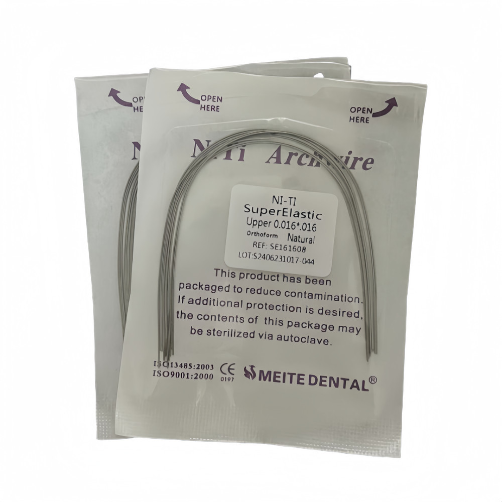 10Pcs Dental Super Elastic Niti Arch Wire Rectangular Bows Arcs Natural Form