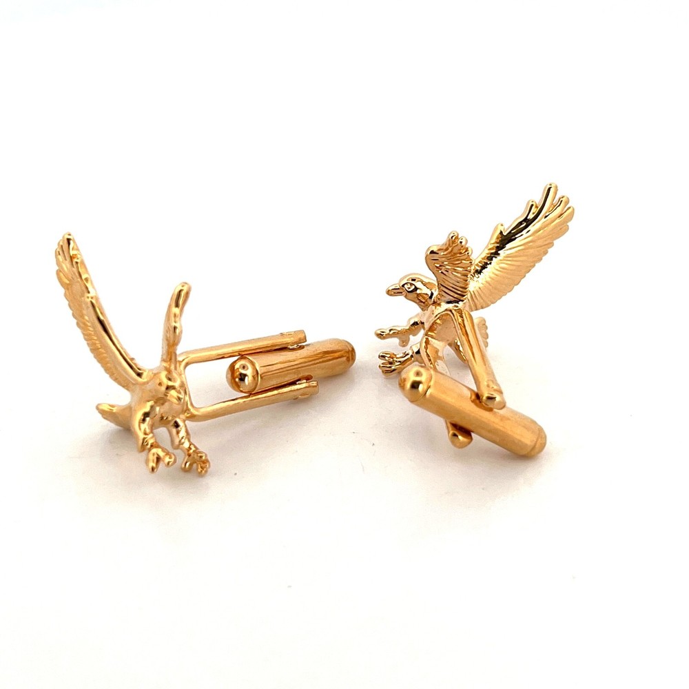 Gold Plated Eagle Cufflinks Ari D Norman