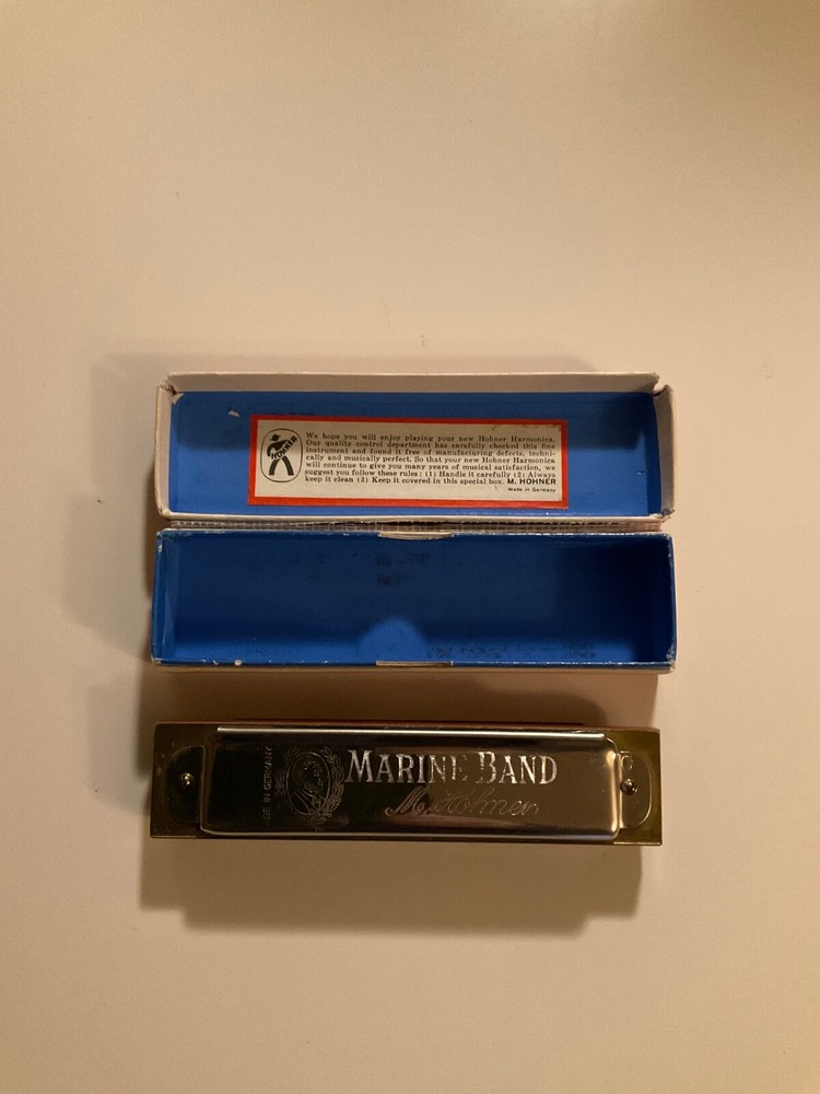 M HOHNER SUPER CHROMONICA HARMONICA AND MARINE BAND HARMONICA