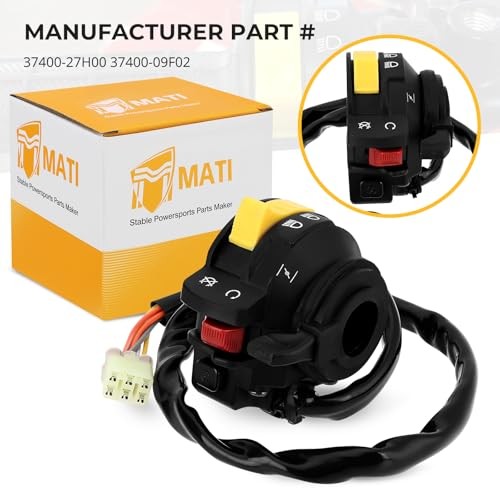 Left Handlebar Start Stop Headlight Switch for Suzuki Eiger 400 Kingquad 400