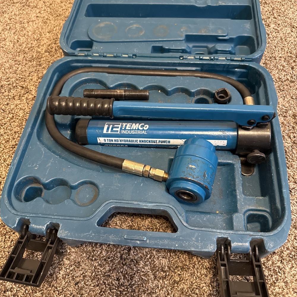 TEMCo 2" HYDRAULIC KNOCKOUT PUNCH Electrical Conduit Hole Cutter