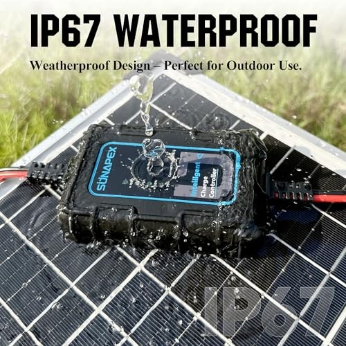 Solar Charger Controller 12V: 10A PWM Intelligent Solar Panel Controller