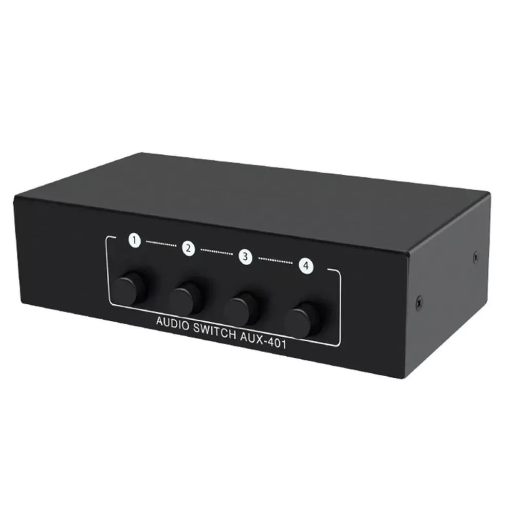 1PCS Stereo Audio Switcher 4 in 1 Out A/B Analog For Multi-source Switching