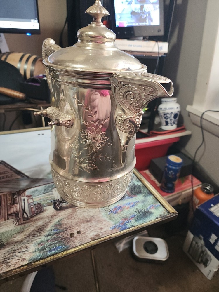 Atique Silver Water Pitcher 1878