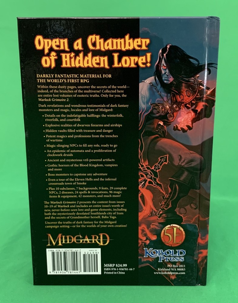 Warlock Grimoire 2 for D&D 5th Edition (Hardcover)
