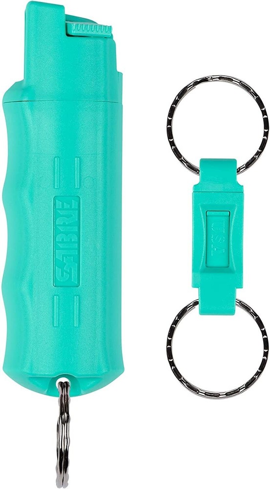 Sabre KeyRing Pepper Spray Mint Keyring Powerful Stream Reduces Wind Blowback