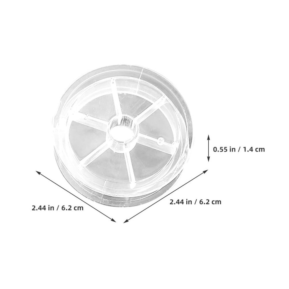 Plastic Empty Spools 20pcs Clear Small Ribbon Spools Thread String Bobbin Spo...