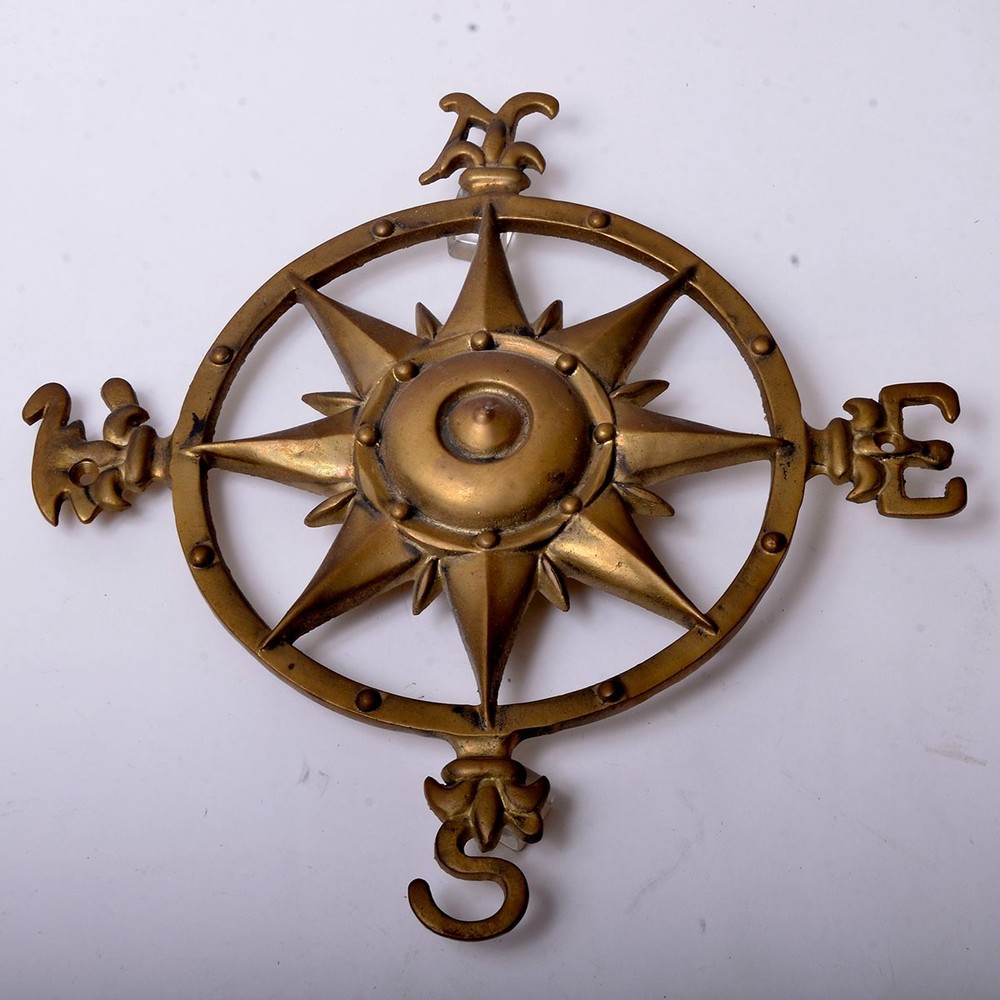 Decoratiove Compass Wall Sculpture