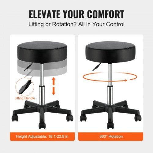 Rolling Stools with Wheels 400 LBS Weight Capacity Adjustable Height Stool