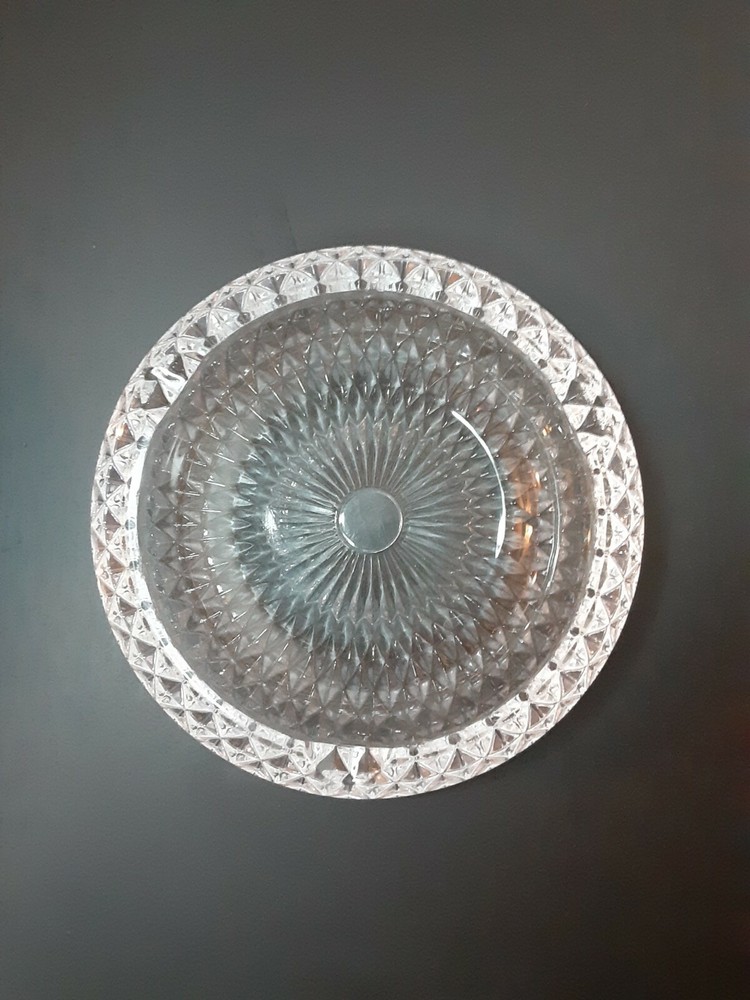 Vintage Clear Glass Ashtray Dish