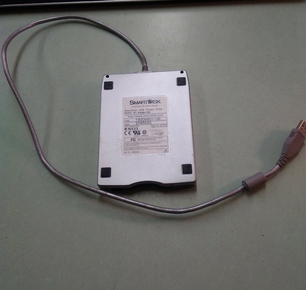 SmartDisk FDUSB-TM2 USB External 3.5" Floppy Disk Drive