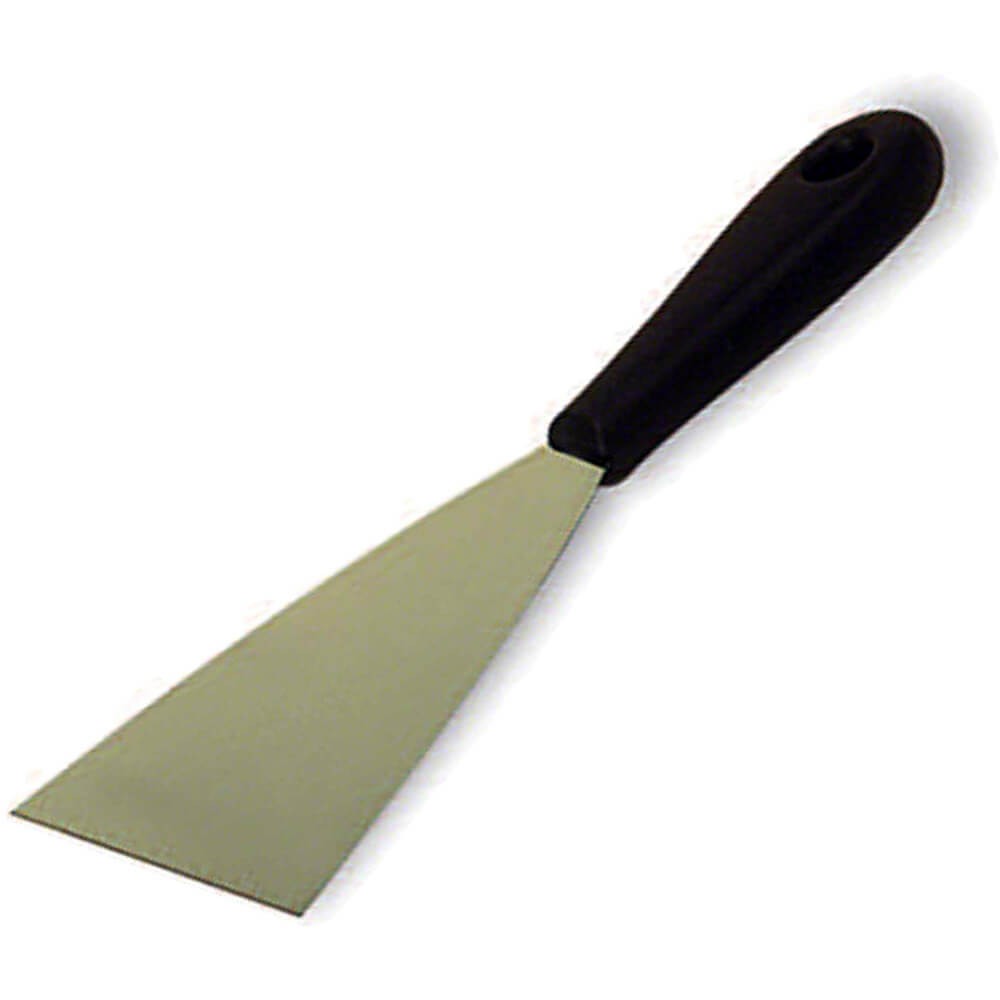 MATFER BOURGEAT STAINLESS STEEL TRIANGULAR SPATULA, RIGID 112722
