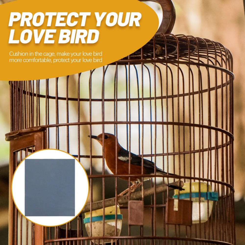10 Sheets Bird Cage Bedding Accessory Parakeet Litter Liner Papers