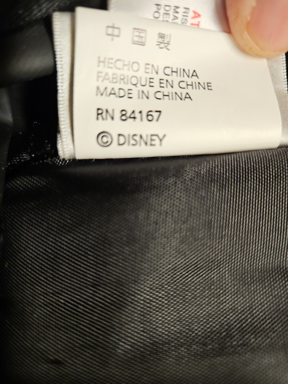 Walt Disney World Backpack Mickey Mouse Ears Embroidery New~Black