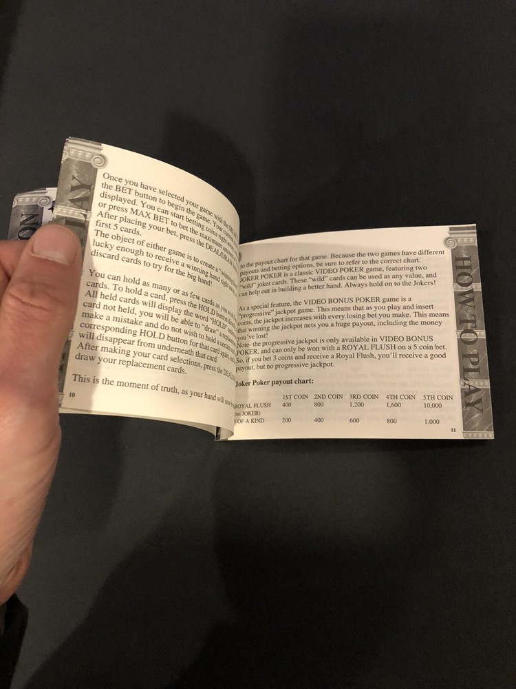 caesars palace 5 In 1 tiger electronics Manual Only