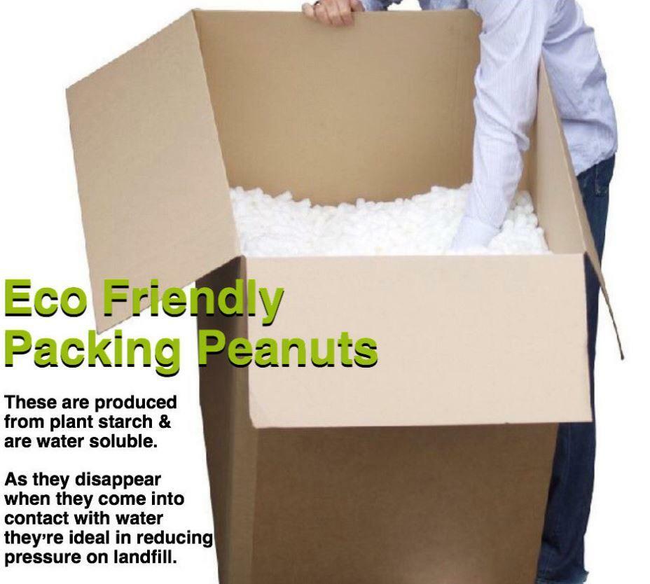 3.5 Cubic Foot of Eco Friendly Biodegradable Packing Peanuts / Popcorn