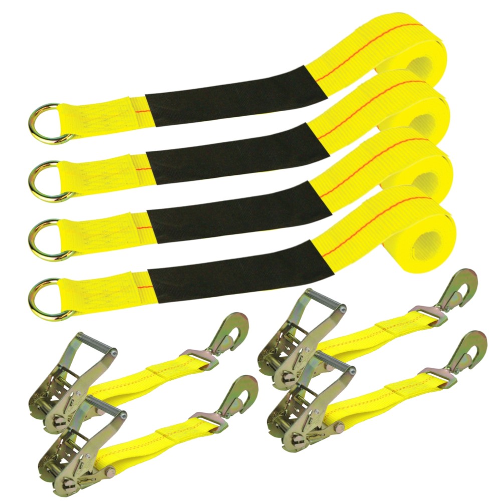 VULCAN Economy Car Tie Down Kit (Snap Hook)
