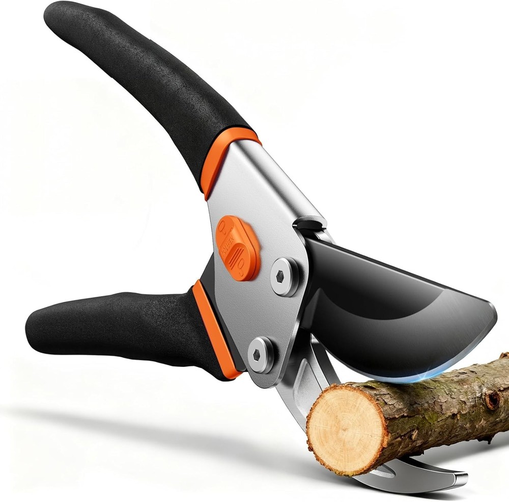 ® Pruning Shears, 8.5” Professional Garden Pruner with Jam-Proof Spring & Eve...