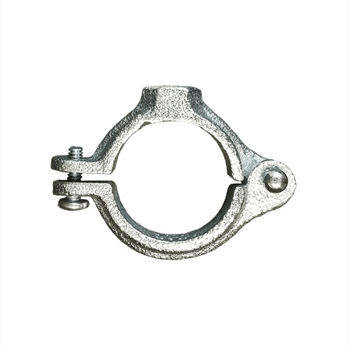 Globe Pipe Hanger 1-1/2" Hinged Split Ring 721-214 Electro-Plated Zinc