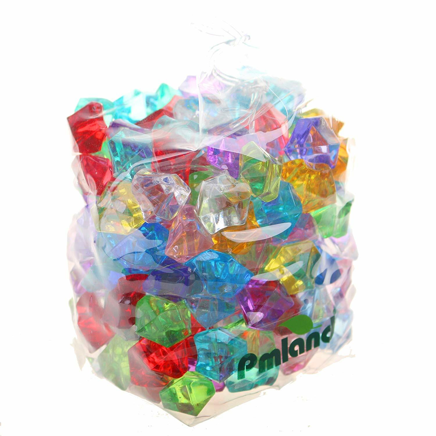 PMLAND Acrylic Jewels Gems, Bulk 1 Pound per Bag, Approximately 160 Pieces