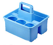 Maids Basket with inserts / Fits eight 32-oz commercial Bottles