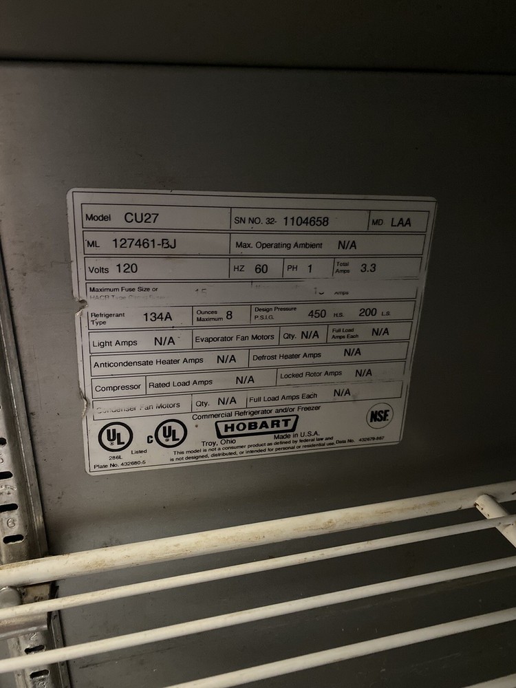 hobart cooler