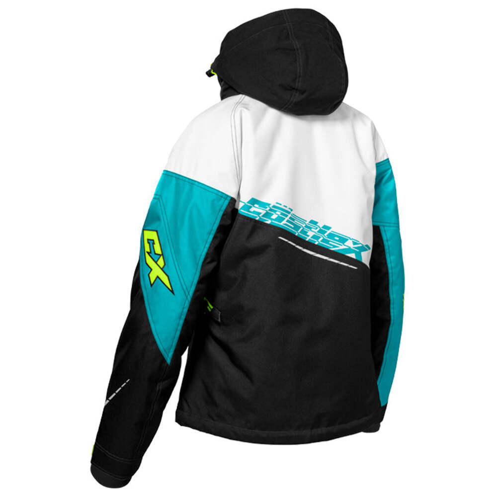 Castle X Code G3 Women's Snowmobile Jacket - Turquoise/Hi-Vis