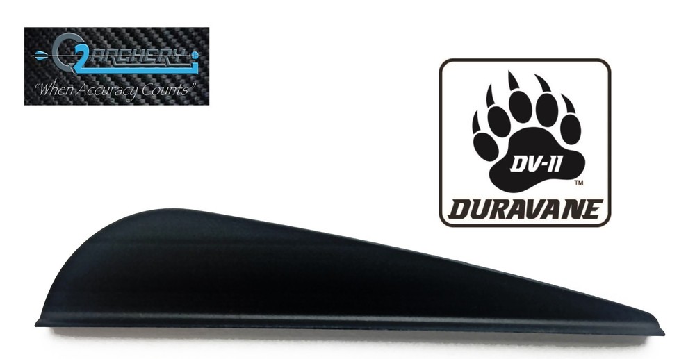 3.0", Black, DV-II Duravane Vanes , Pkg 36  ***When Accuracy Counts***