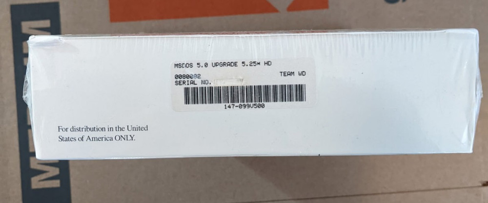 Microsoft MS-DOS 5 Upgrade 5.25" Floppy Disk Operating System