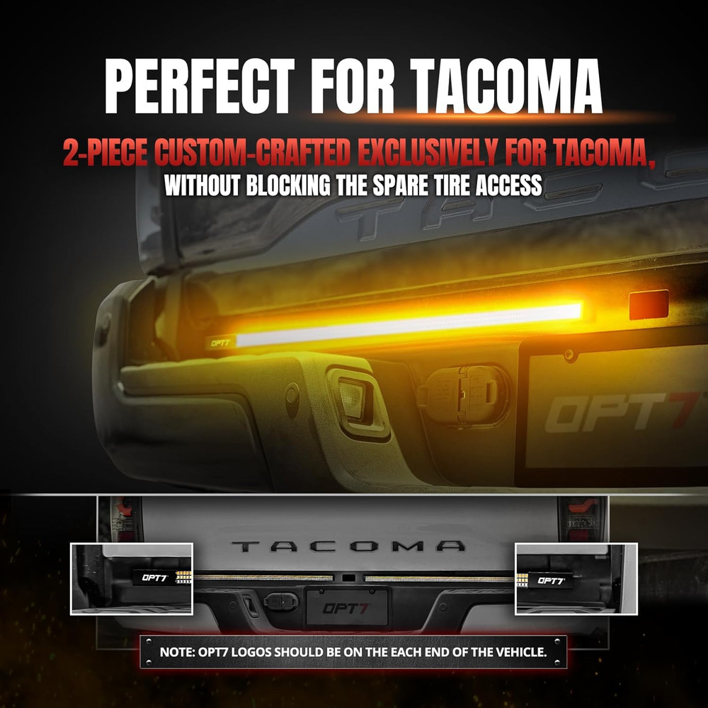 2005-2023 Tacoma Tailgate Light Bar Sequential Amber – Compatible Replacement