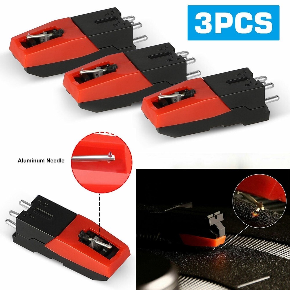 3PCS Stylus Record Needle Phonograph Diamond Replacement Turntable Player For LP