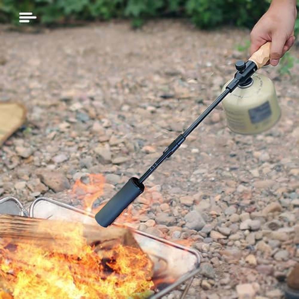 For BBQ For Camping Portable Gas Torch Camping Igniter Adjustable Flame Control