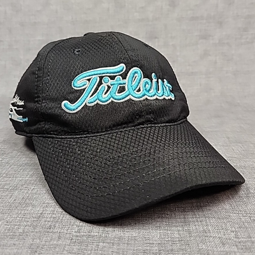 Titleist Golf Hat Adjustable Strap Teal Embroidered Cap Black Mesa NM StrapBack