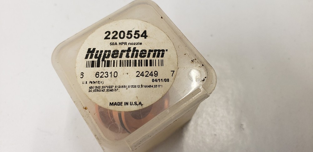 Hypertherm 220554 Nozzle 50A HPR. NEW