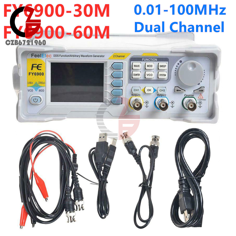FY6900 30M 60M DDS Signal Arbitrary Waveform DDS Function Signal Generator