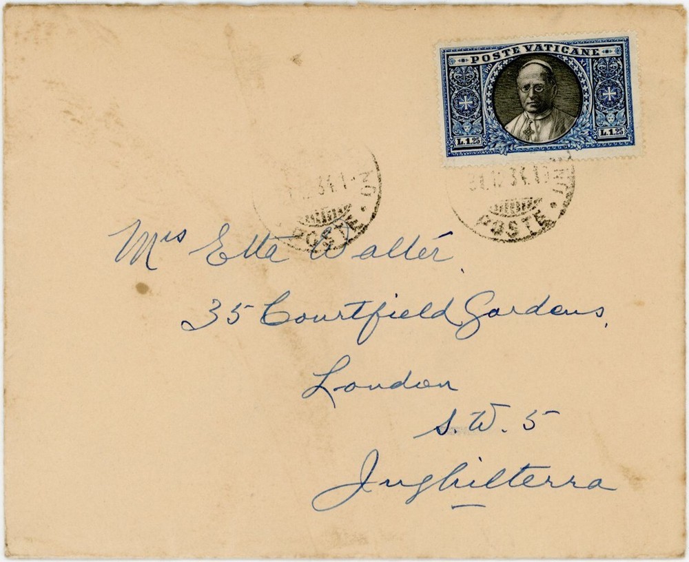 VATICAN 1934 PRINTED FLAP ENVELOPE REDEANT GAVDENTES