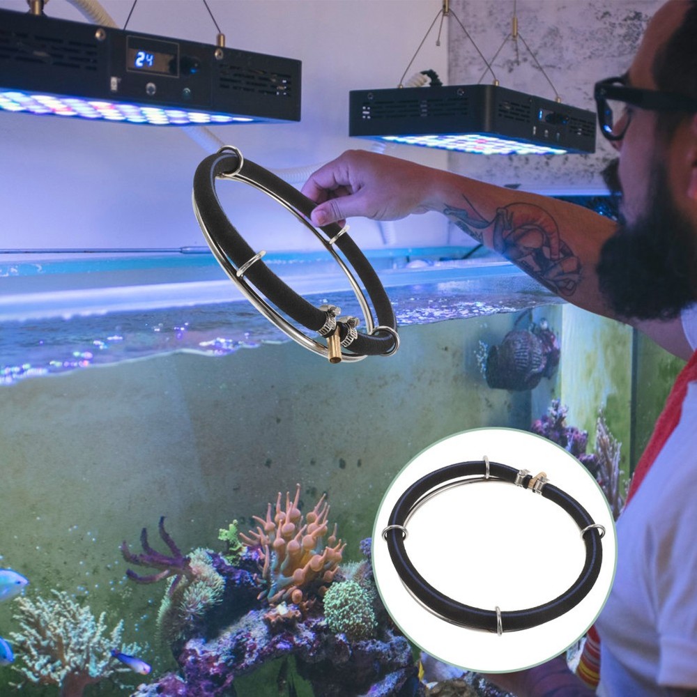 Aquarium Round Air Bubble Diffuser Ring Oxygen Bubbler for Fish Tank
