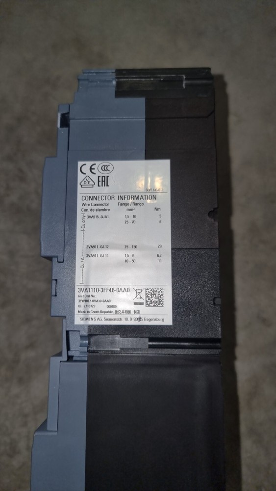 Interruttore Magnetotermico 100A Siemens