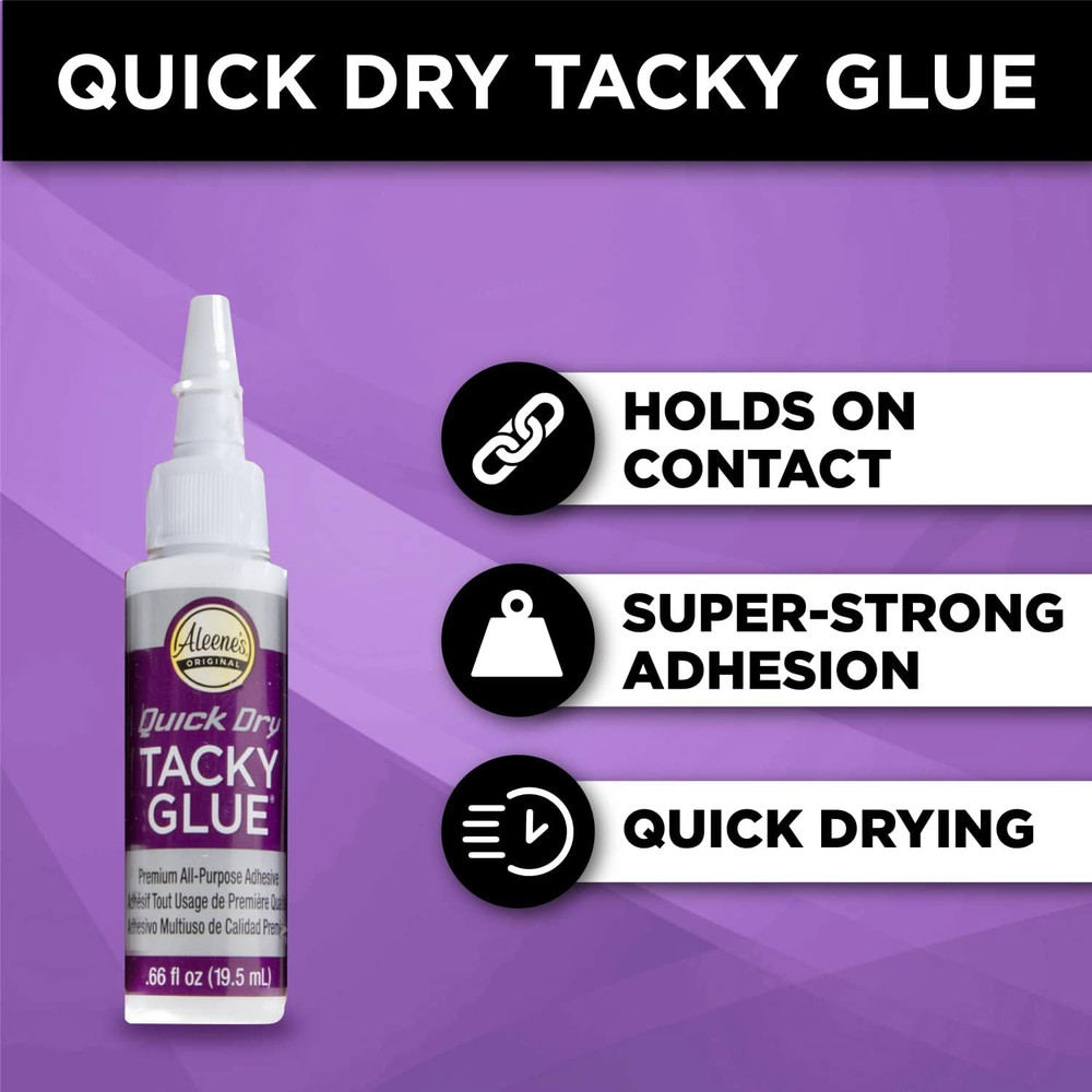 Tacky 5-Piece Trial Pack, All Purpose Glue for Crafts and DIY Projects, Includes