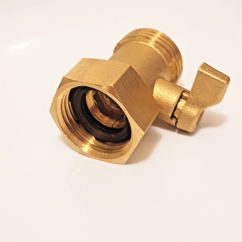 Garden Hose Shut off Valve Heavy Duty Solid Brass with Washer