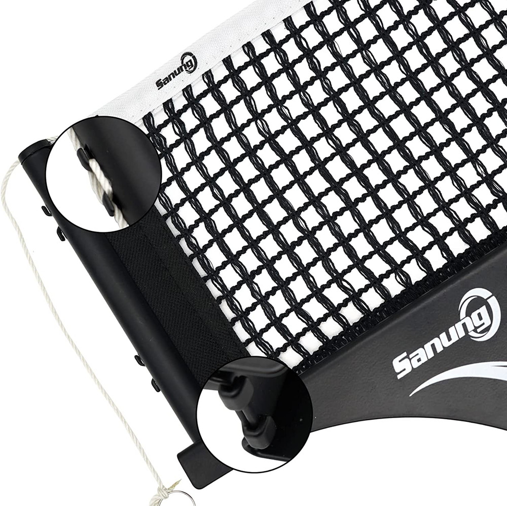S405 Thickened Table Tennis Net and Post Set, Professional Foldable High Duty Pi