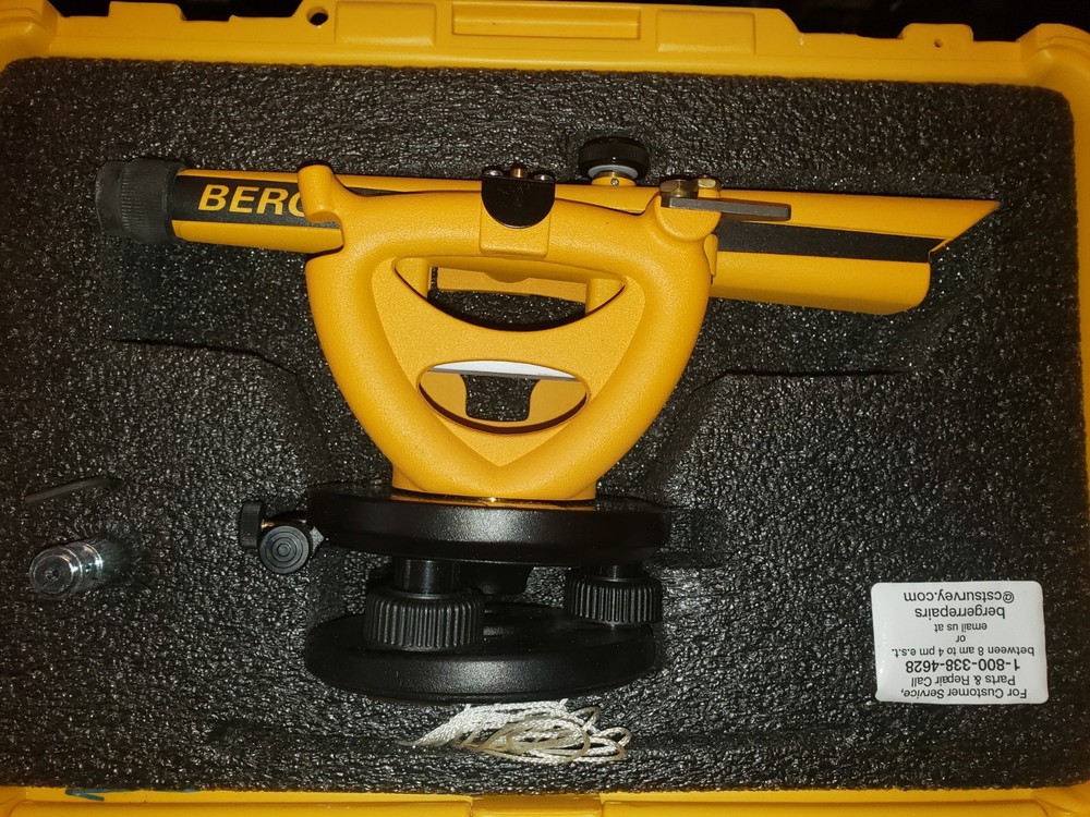 Berger instruments Model 140BU Transit Level With Case, Manual