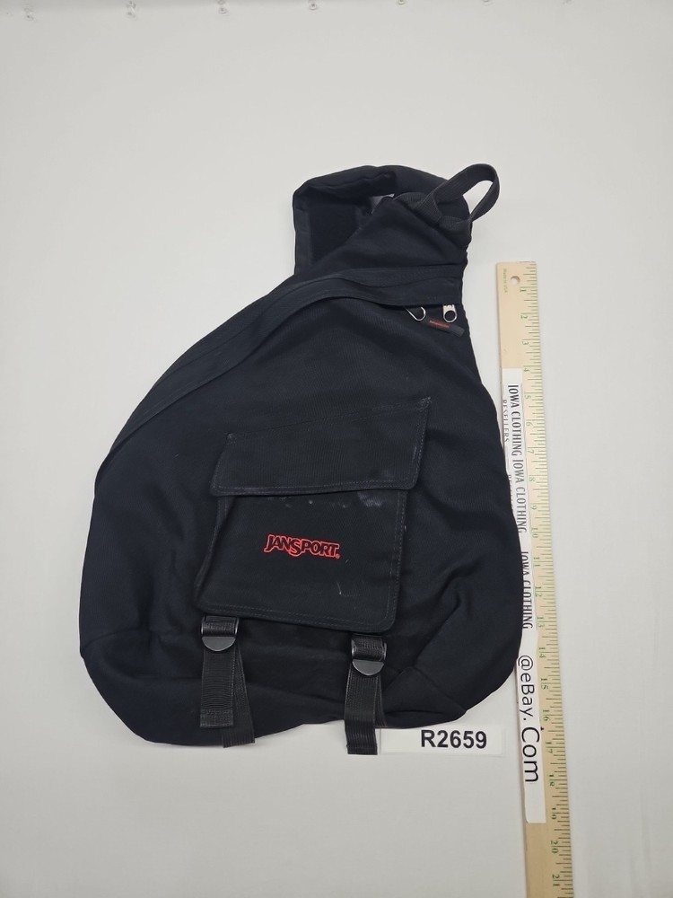 JanSport Sling Bag One Strap Backpack Shoulder Bag Black
