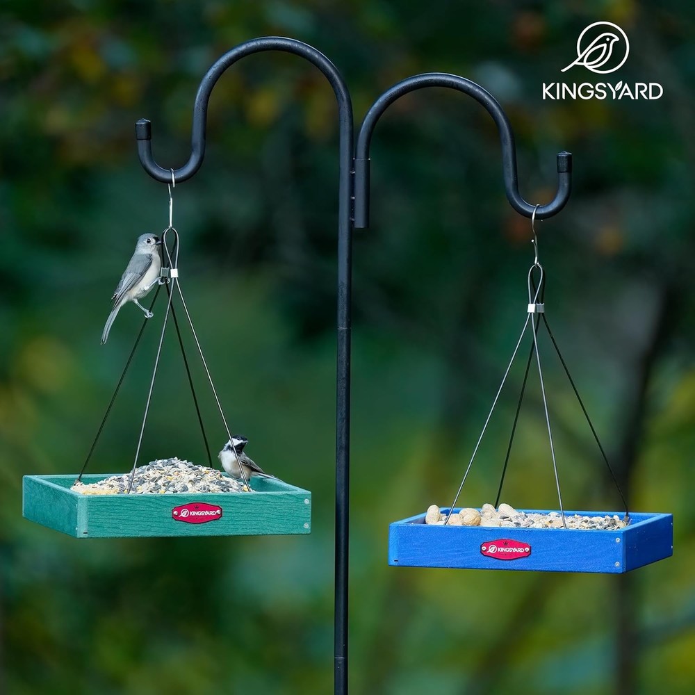 Composite Platform Bird Feeder, 3.5 lbs Large Capacity,